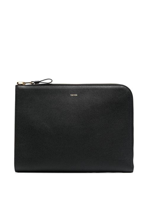 Portafoglio in pelle con cerniera Tom Ford | H0355LCL213G1N001